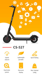 US Warehouse Spot Goods Factory Direct Sale Quick-Folding Electric Scooter with LCD Display and Powerful Moter